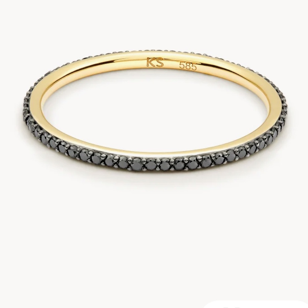 Kendra Scott Angelina Band Ring in Black Diamond